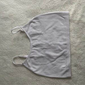 Wild Fable White Ribbed Crop Top